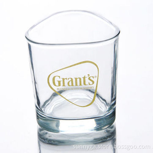 Triangular Whisky Glass with 255mL Capacity